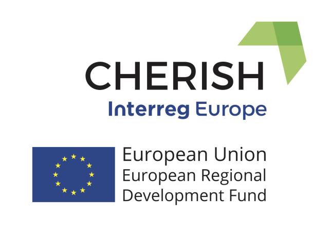 Logo Interreg Europe CHERISH European Regional Development Fund + logo European Union