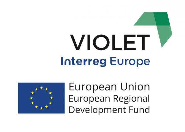 Logo Interreg Europe VIOLET European Regional Development Fund + logo European Union